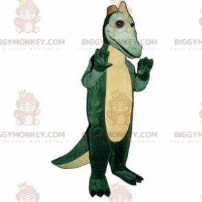 Dino BIGGYMONKEY™ mascottekostuum met kleine hoorns -
