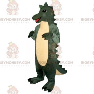 Χαμογελαστή στολή μασκότ Dino BIGGYMONKEY™ με χαριτωμένη κορυφή - Μασκότ δεινοσαύρων - BIGGYMONKEY_015602 - BiggyMonkey.com