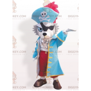 BIGGYMONKEY™ Wolf Dog Pirate Costume Mascot Costume –