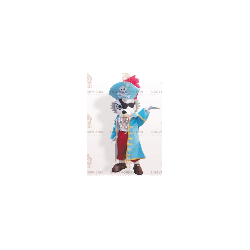 BIGGYMONKEY™ Wolf Dog Pirate Costume Mascot Costume –