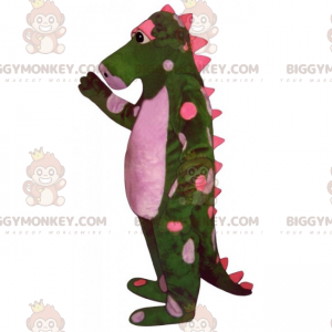 Costume de mascotte BIGGYMONKEY™ de dinosaure a pois -