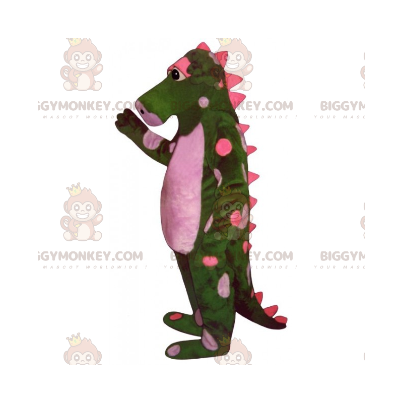 Costume de mascotte BIGGYMONKEY™ de dinosaure a pois -