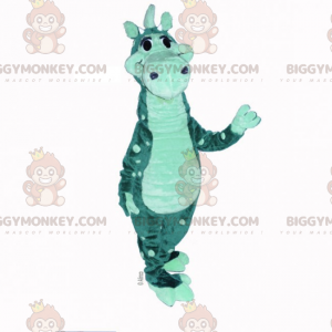 Tvåfärgad prickig dinosaurie BIGGYMONKEY™ maskotdräkt -