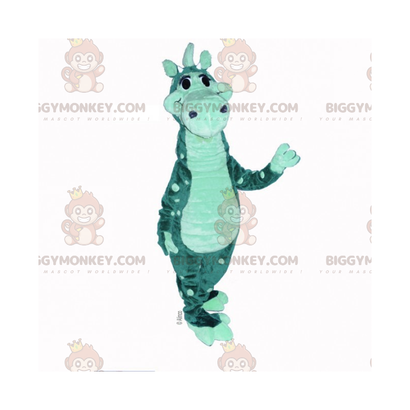 Costume mascotte BIGGYMONKEY™ dinosauro a pois bicolore - Costume mascotte BIGGYMONKEY™ dinosauro a pois bicolore -