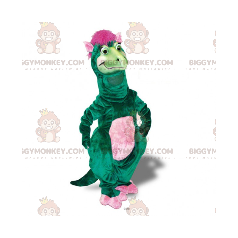 Pink Haired Dinosaur BIGGYMONKEY™ Mascot Costume – Pink Haired Dinosaur BIGGYMONKEY™ Mascot Costume –