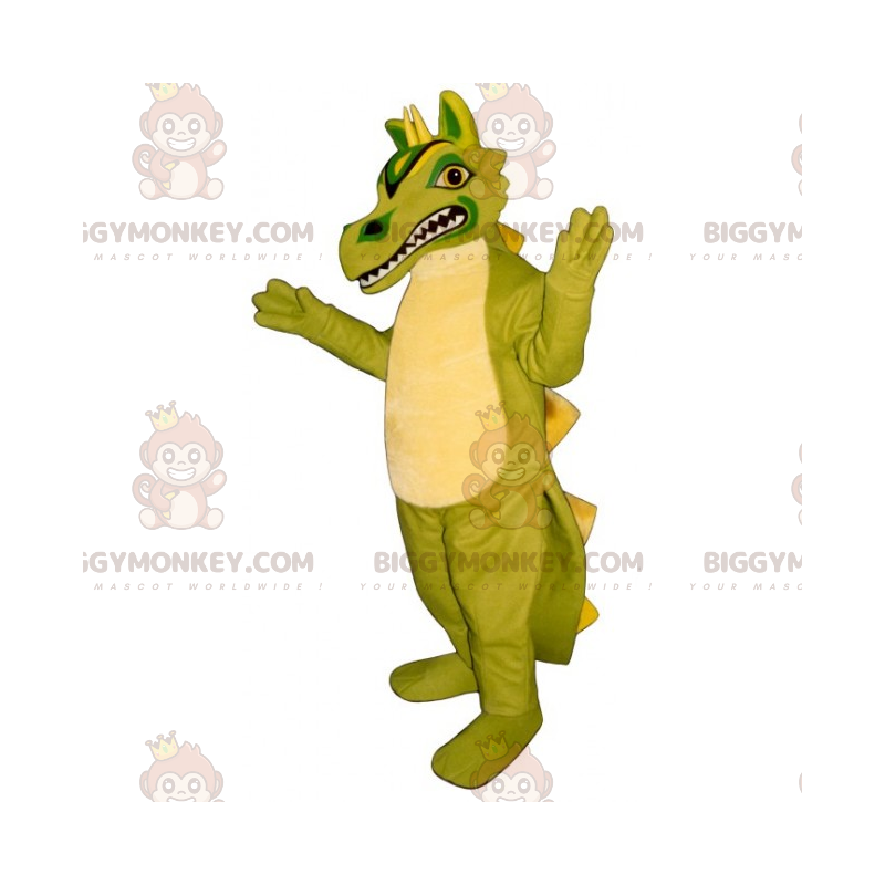 Disfraz de mascota BIGGYMONKEY™ de dinosaurio con dientes Disfraz de mascota BIGGYMONKEY™ de dinosaurio con dientes