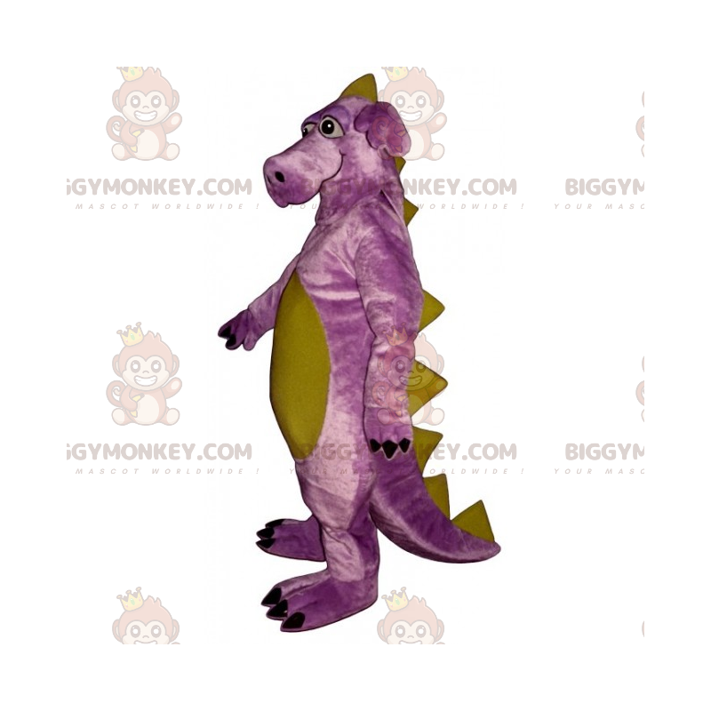 Großbeiniger lila Dinosaurier BIGGYMONKEY™ Maskottchen-Kostüm - Großbeiniger lila Dinosaurier BIGGYMONKEY™ Maskottchen-Kostüm -
