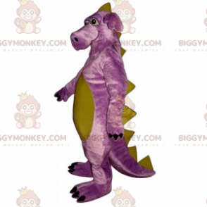 Traje de mascote de dinossauro gigante roxo muito Cortar L (175-180CM)
