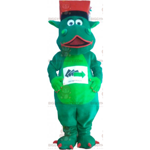 Dinosaurus BIGGYMONKEY™ maskottiasu hatulla