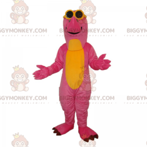 Costume de mascotte BIGGYMONKEY™ de dinosaure avec lunettes de