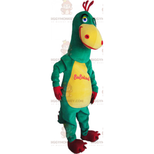 Costume de mascotte BIGGYMONKEY™ de dinosaure bicolore jaune et