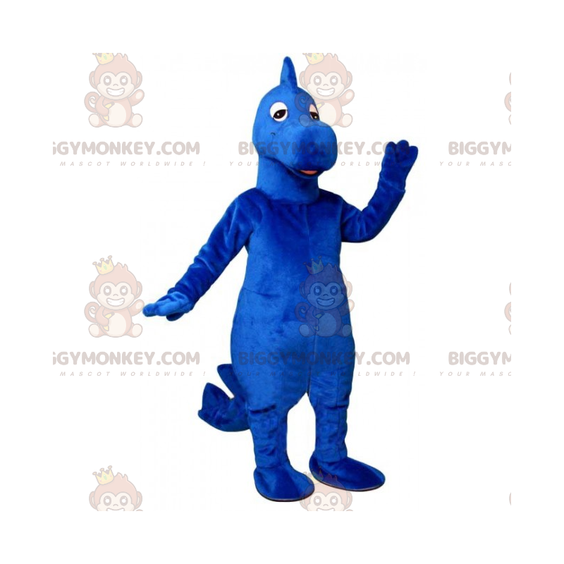 Costume de mascotte BIGGYMONKEY™ de dinosaure bleu -