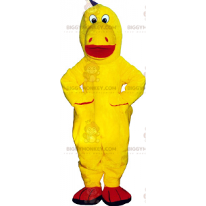 Costume mascotte BIGGYMONKEY™ dinosauro giallo - Biggymonkey.com
