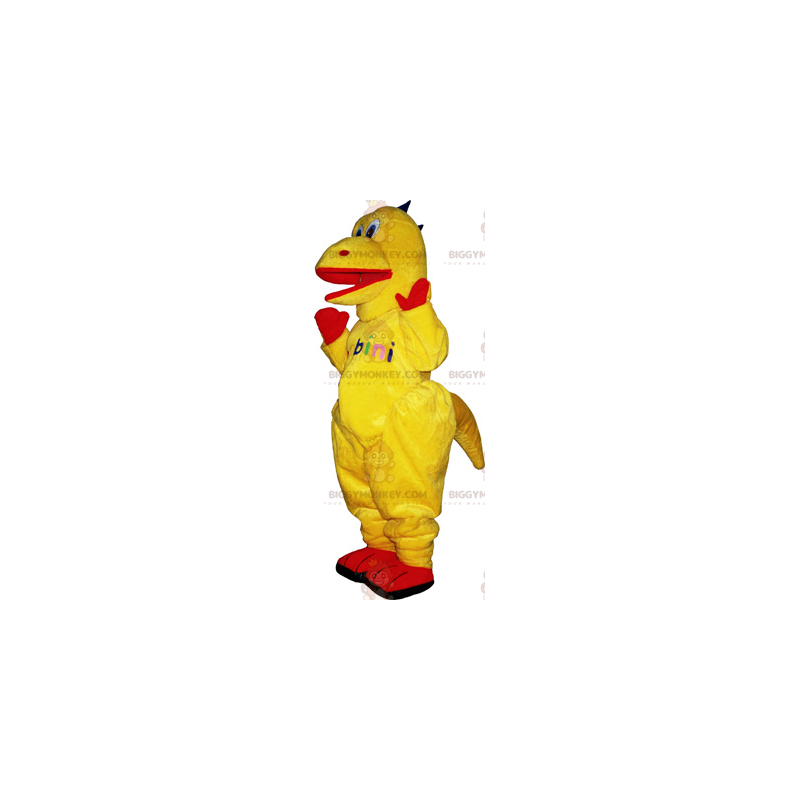 Yellow Dinosaur BIGGYMONKEY™ Mascot Costume Sizes L (175180CM)