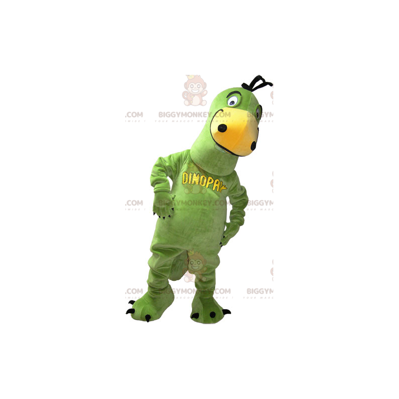 Costume de mascotte BIGGYMONKEY™ de dinosaure vert -