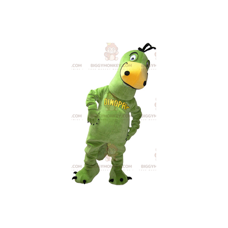 Groene dinosaurus BIGGYMONKEY™ mascottekostuum - Biggymonkey.com Groene dinosaurus BIGGYMONKEY™ mascottekostuum - Biggymonkey.com