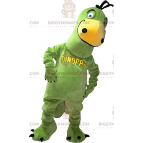  Costume da mascotte BIGGYMONKEY™ da dinosauro verde - Mascotte di dinosauri - BIGGYMONKEY_015638 - BiggyMonkey.com