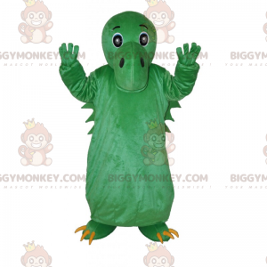 Grøn dinosaur BIGGYMONKEY™ maskotkostume No Crest - Dinosaurmasker - BIGGYMONKEY_015642 - BiggyMonkey.com
