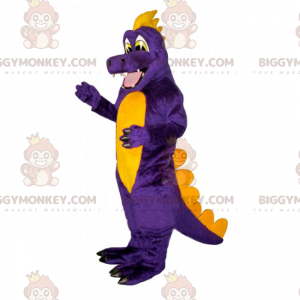 Στολή μασκότ Smiling Purple & Yellow Dinosaur BIGGYMONKEY™ - Μασκότ δεινοσαύρων - BIGGYMONKEY_015645 - BiggyMonkey.com