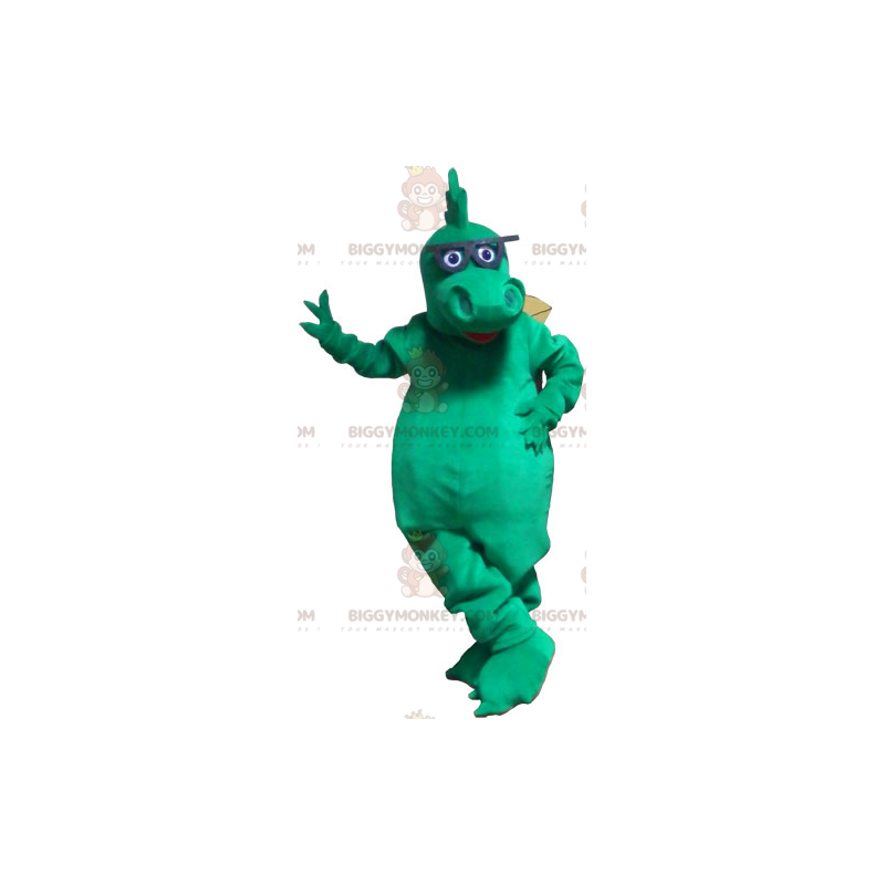 Costume de mascotte BIGGYMONKEY™ de dragon avec des lunettes -