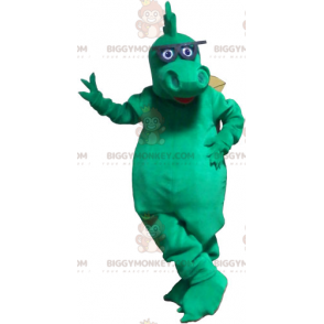 Dragon BIGGYMONKEY™ mascottekostuum met bril - Biggymonkey.com