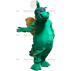 Costume de mascotte BIGGYMONKEY™ de dragon avec des lunettes -