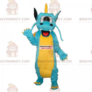 Dragon BIGGYMONKEY™ maskotdräkt med litet vapen - BiggyMonkey