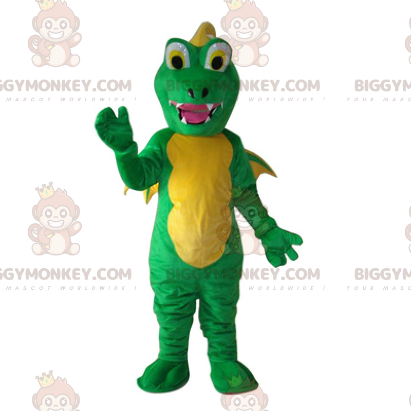 Costume de mascotte BIGGYMONKEY™ de dragon avec petites ailes - Costume de mascotte BIGGYMONKEY™ de dragon avec petites ailes -