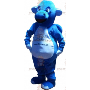 Blue and White Dragon BIGGYMONKEY™ Mascot Costume –
