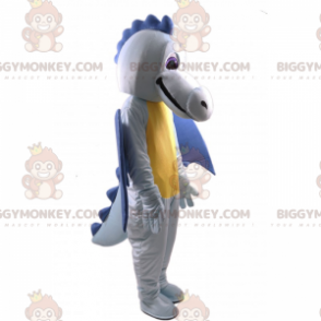 Blue and Yellow Dragon BIGGYMONKEY™ Mascot Costume –