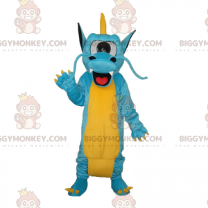 Leende kinesisk drake BIGGYMONKEY™ maskotdräkt - BiggyMonkey
