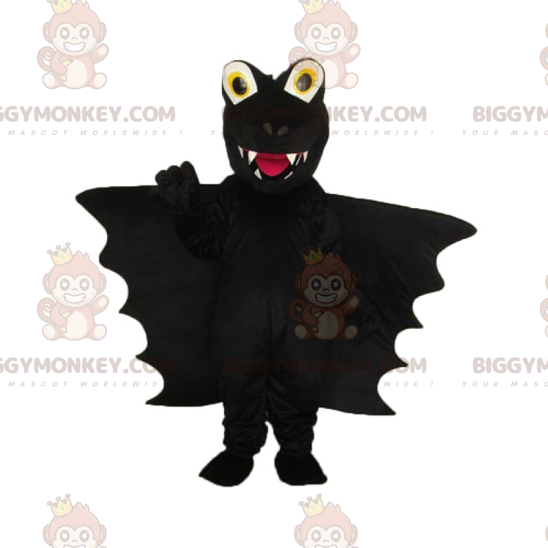 Disfraz de mascota Big Wings Black Dragon BIGGYMONKEY™ - Mascota del dragón - BIGGYMONKEY_015673 - BiggyMonkey.com