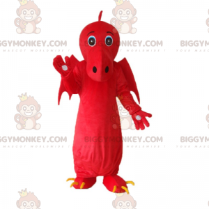 Big Wings Red Dragon BIGGYMONKEY™ Mascot Costume -