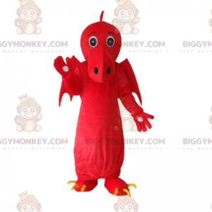 Disfraz de mascota Big Wings Red Dragon BIGGYMONKEY™ - Mascota del dragón - BIGGYMONKEY_015677 - BiggyMonkey.com