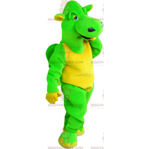 Costume de mascotte BIGGYMONKEY™ de dragon vert -