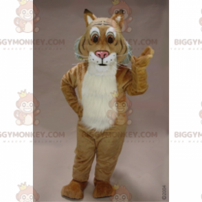  BIGGYMONKEY™ Big Brown Eyed Feline Maskotdräkt - Lion maskot - BIGGYMONKEY_015690 - BiggyMonkey.com