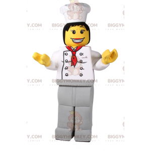 Costume de mascotte BIGGYMONKEY™ de figurine lego - Chef -