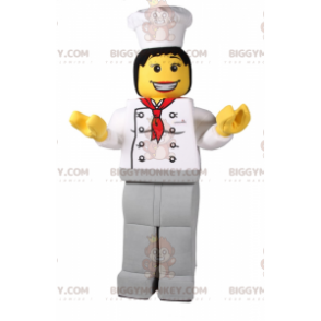 Kostým maskota Lego Minifigurka BIGGYMONKEY™ – šéfkuchař –