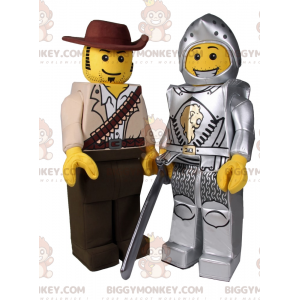 Στολή μασκότ BIGGYMONKEY™ Lego Minifigure - Ιππότης -