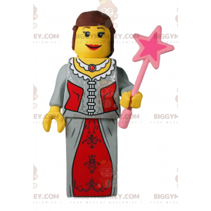 Costume de mascotte BIGGYMONKEY™ de figurine lego - Fée -