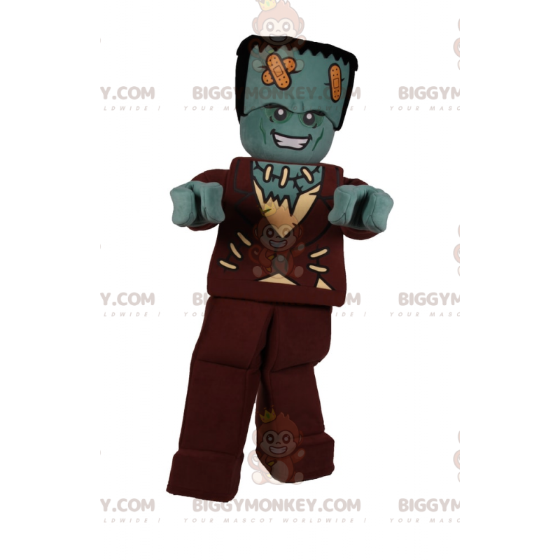 Lego Minifigure BIGGYMONKEY™ Maskotdräkt - Frankenstein - Lego Minifigure BIGGYMONKEY™ Maskotdräkt - Frankenstein -