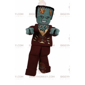 Lego Minifigure BIGGYMONKEY™ maskotkostume - Frankenstein - Masker berømte mennesker - BIGGYMONKEY_015710 - BiggyMonkey.com