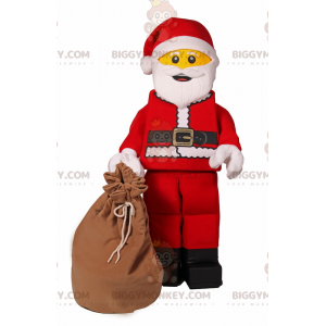 Costume de mascotte BIGGYMONKEY™ de figurine lego - Père Noel -