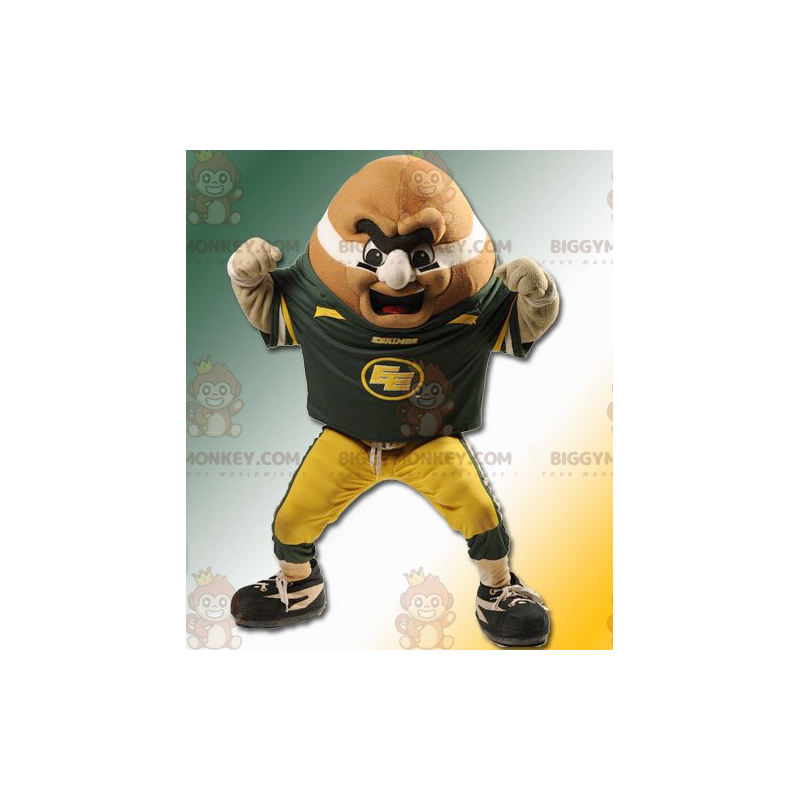 Costume de mascotte BIGGYMONKEY™ de gros bonhomme orange en Costume de mascotte BIGGYMONKEY™ de gros bonhomme orange en