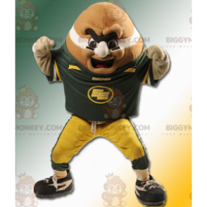 BIGGYMONKEY™ Big Orange Man Rugby Ball Mascot Costume –