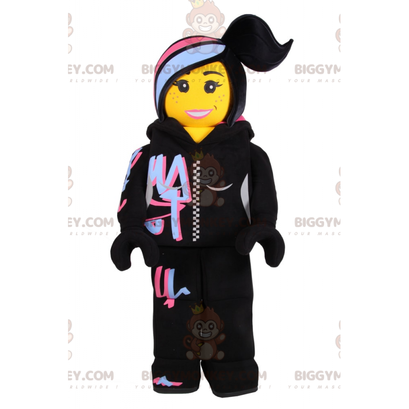 BIGGYMONKEY™ mascottekostuum van lego minifiguur - hiphopdanser BIGGYMONKEY™ mascottekostuum van lego minifiguur - hiphopdanser