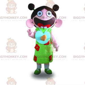 Girl BIGGYMONKEY™ Mascot Costume with Quilts - Biggymonkey.com