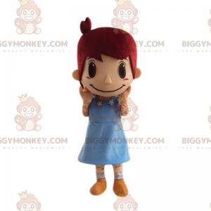 BIGGYMONKEY™ Mascot Costume Girl With Big Brown Eyes -