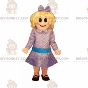 Pige i kjole BIGGYMONKEY™ maskotkostume - Drenge og piger maskoter - BIGGYMONKEY_015723 - BiggyMonkey.com