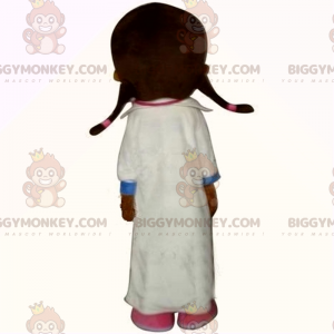 BIGGYMONKEY™ Mädchen-Maskottchen-Kostüm im Arzt-Outfit -